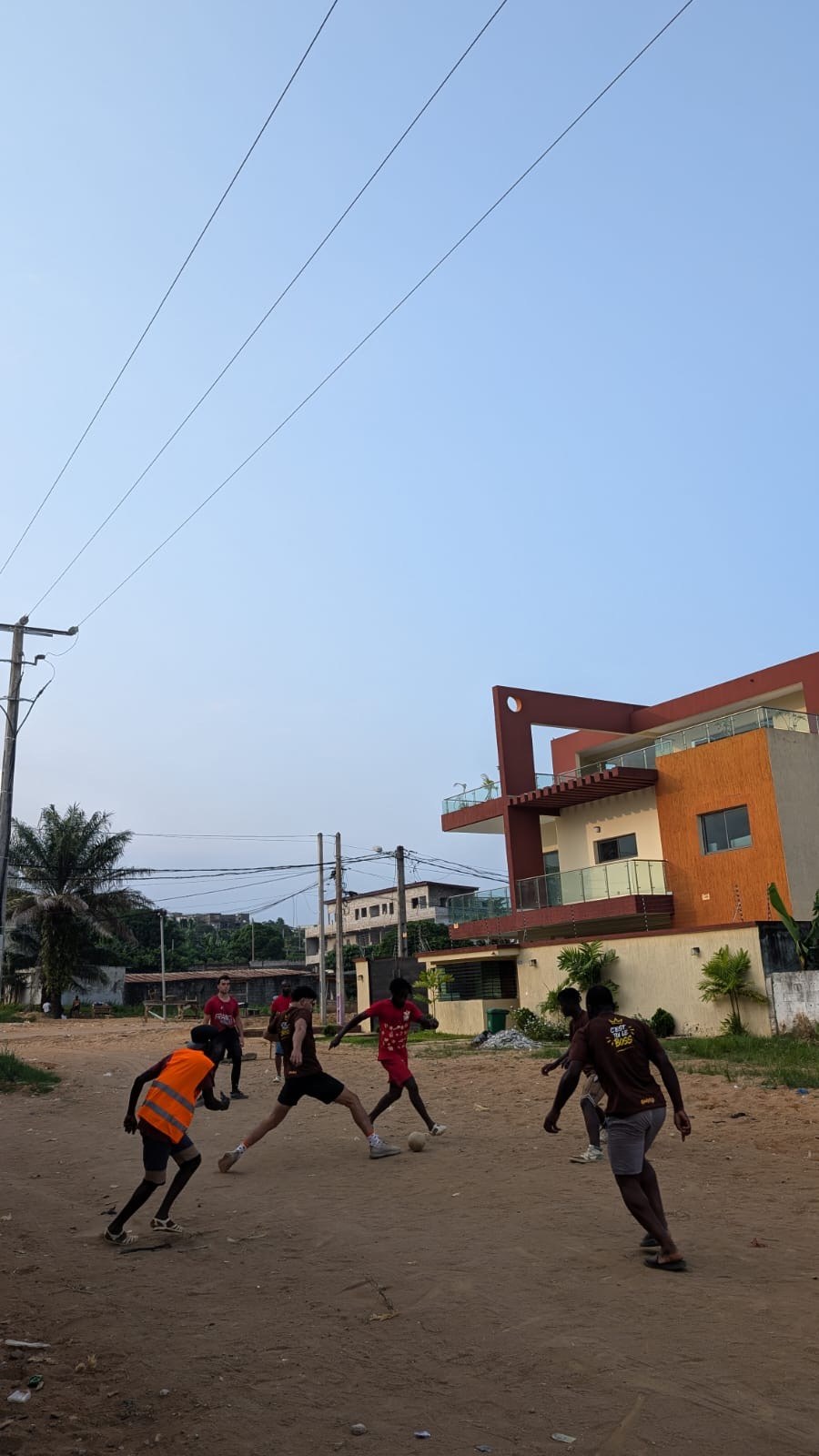 Un moment de football partagé